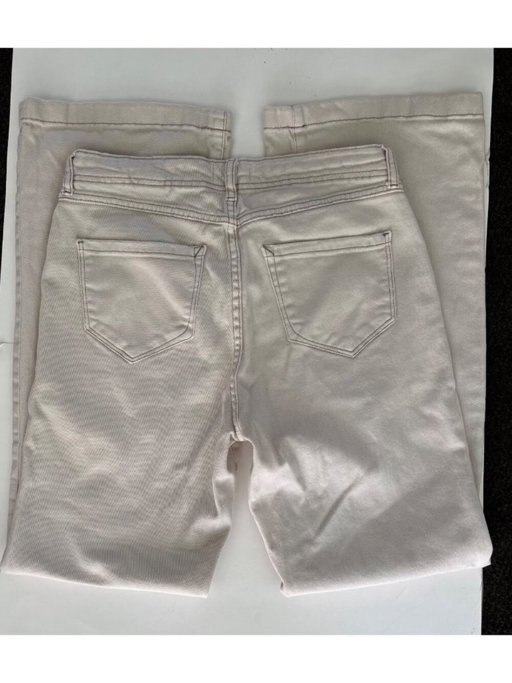 Kensie Jeans The Savannah High Rise Flare Ivory Denim Jeans Size 8/29